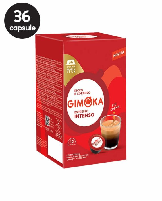 36 Capsule Gimoka Intenso – Compatibile A Modo Mio