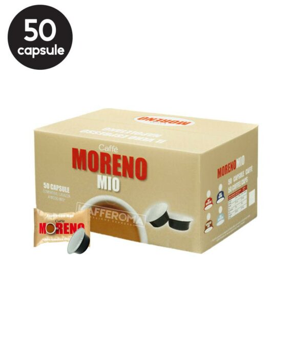 50 Capsule Caffe Moreno Aroma Espresso – Compatibile A Modo Mio