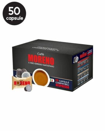 50 Capsule Caffe Moreno Aroma Espresso - Compatibile Nespresso