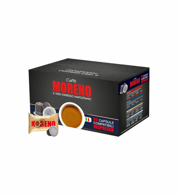 50 Capsule Caffe Moreno Aroma Espresso - Compatibile Nespresso