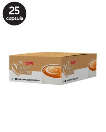 25 Capsule Italian Coffee Mini Cappuccino Classico – Compatibile Espresso Point 25 Capsule Italian Coffee Mini Cappuccino Classico – Compatibile Espresso Point