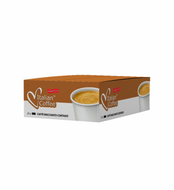 25 Capsule Italian Coffee Cortado – Compatibile Espresso Point