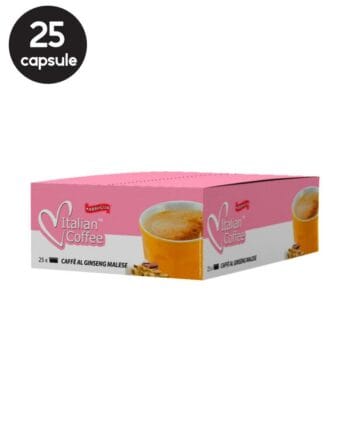 25 Capsule Italian Coffee Ginseng Dulce – Compatibile Espresso Point 25 Capsule Italian Coffee Ginseng Dulce – Compatibile Espresso Point