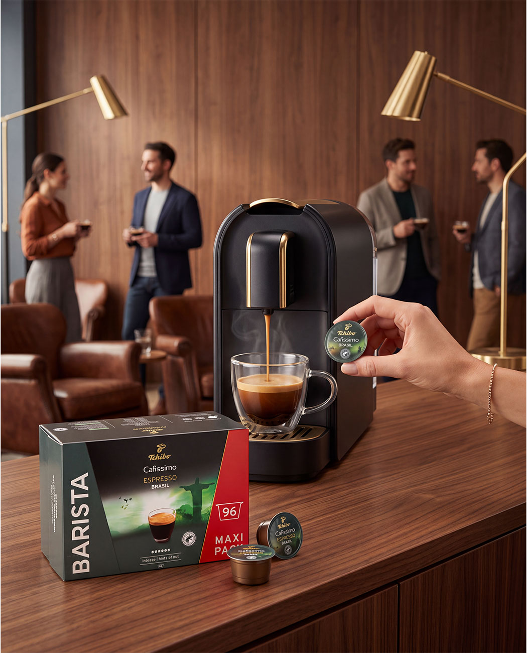 96 Capsule Maxi Pack Tchibo Cafissimo Barista Espresso Brasil 96 Capsule Maxi Pack Tchibo Cafissimo Barista Espresso Brasil, imaginea 5 – Kafferoma