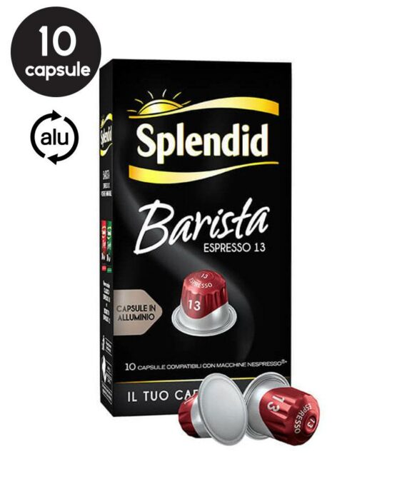 10 Capsule Aluminiu Splendid Barista – Compatibile Nespresso