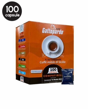 100 Capsule Caffe Gattopardo Dakar – Compatibile A Modo Mio