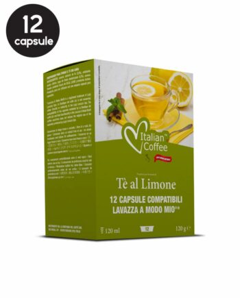 12 Capsule Italian Coffee Ceai Lamaie - Compatibile A Modo Mio