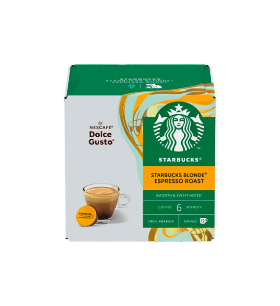 12 Capsule Starbucks Blonde Espresso Roast – Compatibile Dolce Gusto