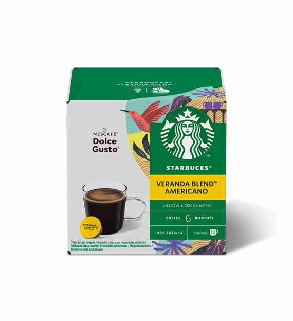 12 Capsule Starbucks Veranda Blend Americano – Compatibile Dolce Gusto