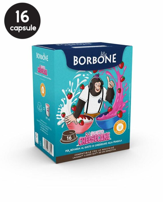 16 Capsule Borbone DJ Gusto Cheesecake - Compatibile A Modo Mio