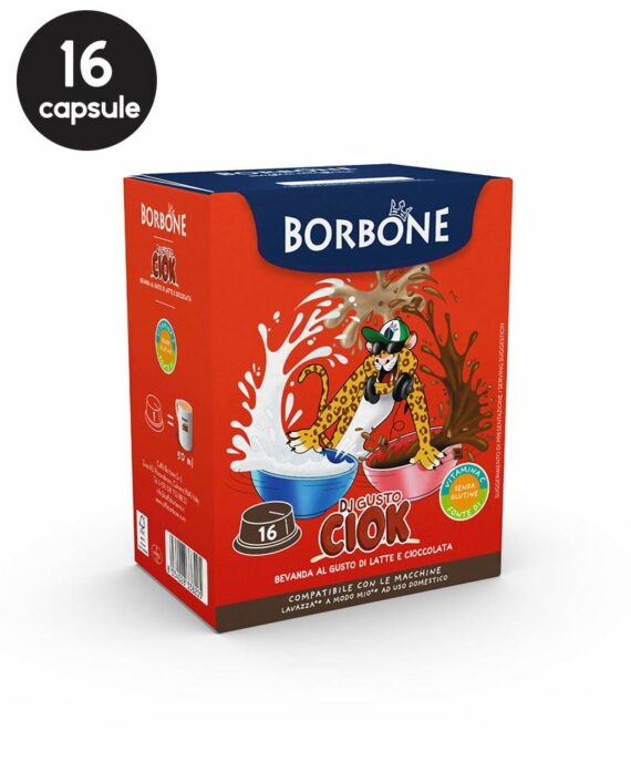 16 Capsule Borbone DJ Gusto Ciok - Compatibile A Modo Mio