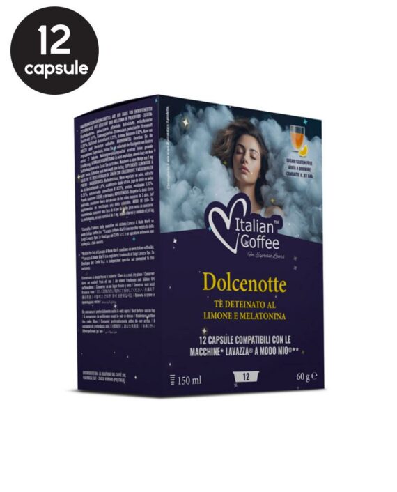 12 Capsule Italian Coffee Ceai Dolcenotte - Compatibile A Modo Mio