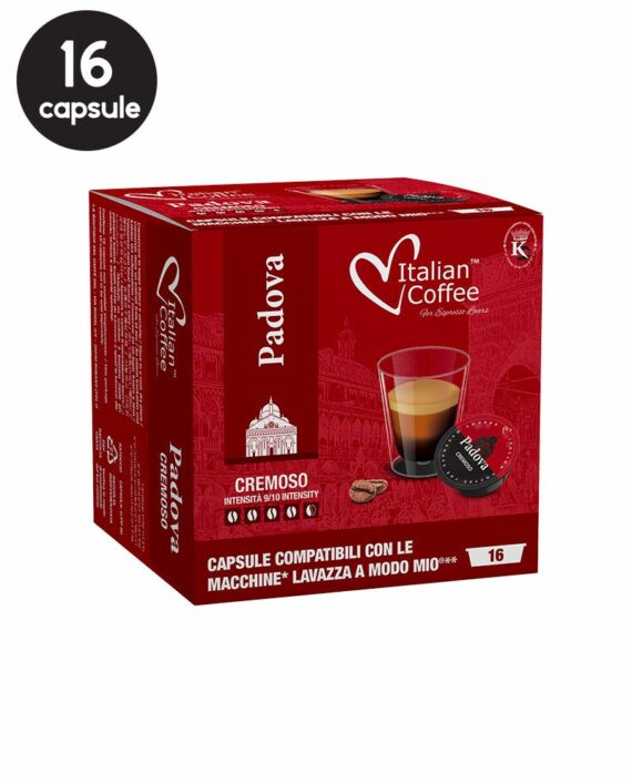 16 Capsule Italian Coffee Padova Cremoso - Compatibile A Modo Mio