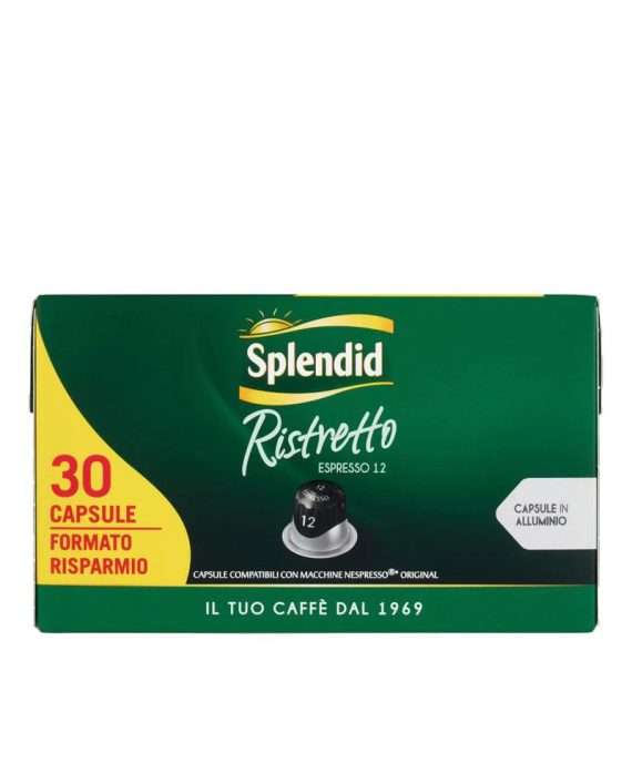 30 Capsule Aluminiu Splendid Ristretto – Compatibile Nespresso