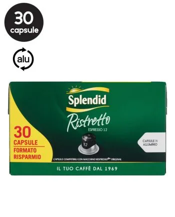 30 Capsule Aluminiu Splendid Ristretto – Compatibile Nespresso