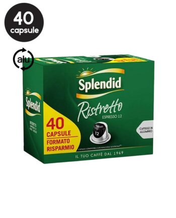 40 Capsule Aluminiu Splendid Ristretto – Compatibile Nespresso