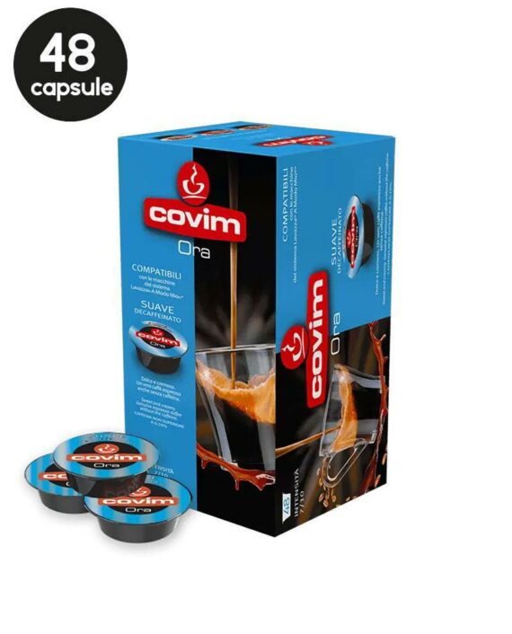 48 Capsule Covim Ora Suave Decaffeinato - Compatibile A Modo Mio