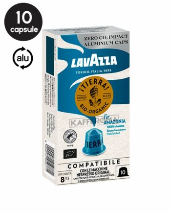 10 Capsule Aluminiu Lavazza Tierra Bio Organic for Amazonia – Compatibile Nespresso