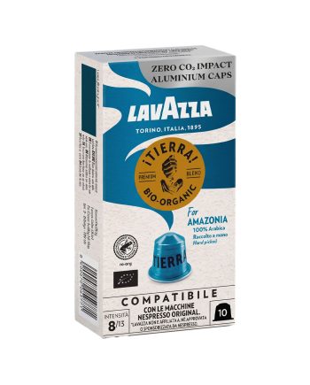 10 Capsule Aluminiu Lavazza Tierra Bio Organic for Amazonia – Compatibile Nespresso 10 Capsule Aluminiu Lavazza Tierra Bio Organic for Amazonia – Compatibile Nespresso – Kafferoma