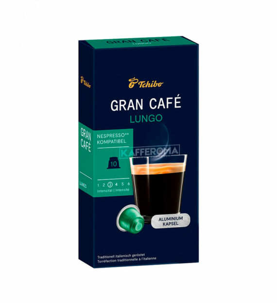 10 Capsule Aluminiu Tchibo Gran Cafe Lungo – Compatibile Nespresso