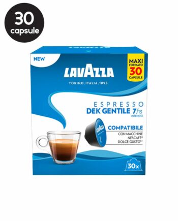 30 Capsule Lavazza Espresso Dek Gentile - Compatibile Dolce Gusto