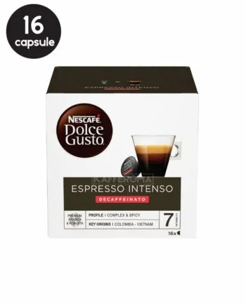 16 Capsule Nescafe Dolce Gusto Espresso Intenso Decaffeinato