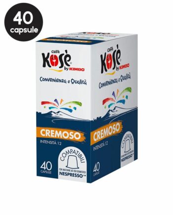 40 Capsule Caffe Kose by Kimbo Cremoso - Compatibile Nespresso