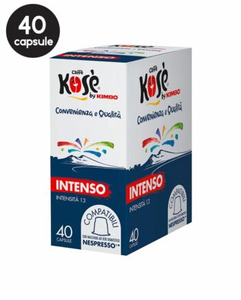 40 Capsule Caffe Kose by Kimbo Intenso - Compatibile Nespresso