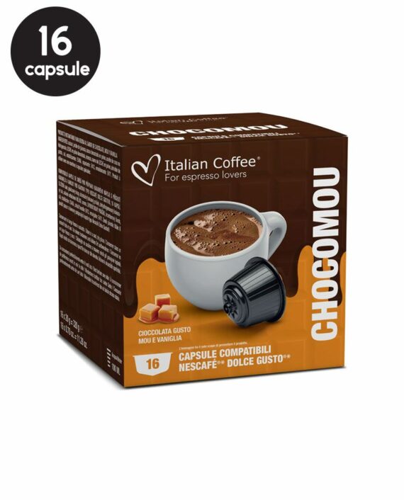 16 Capsule Italian Coffee Chocomou - Compatibile Dolce Gusto