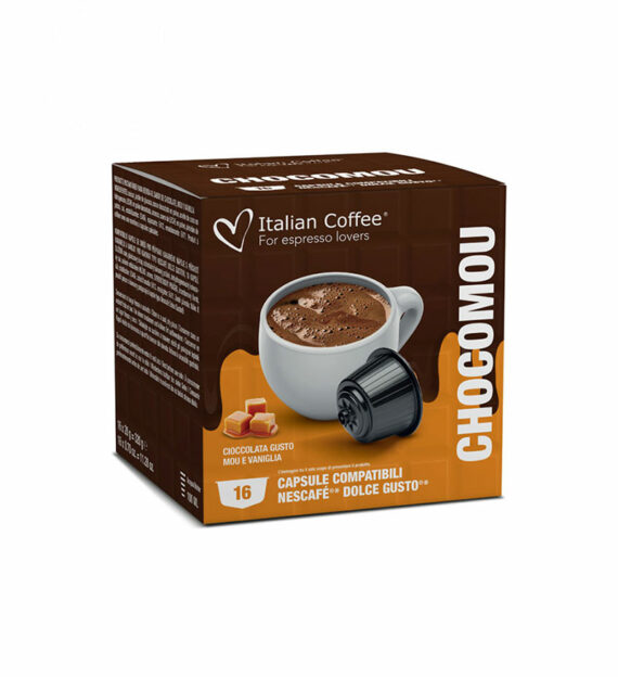 16 Capsule Italian Coffee Chocomou - Compatibile Dolce Gusto