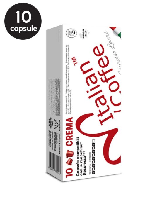 10 Capsule Italian Coffee Espresso Crema – Compatibile Nespresso