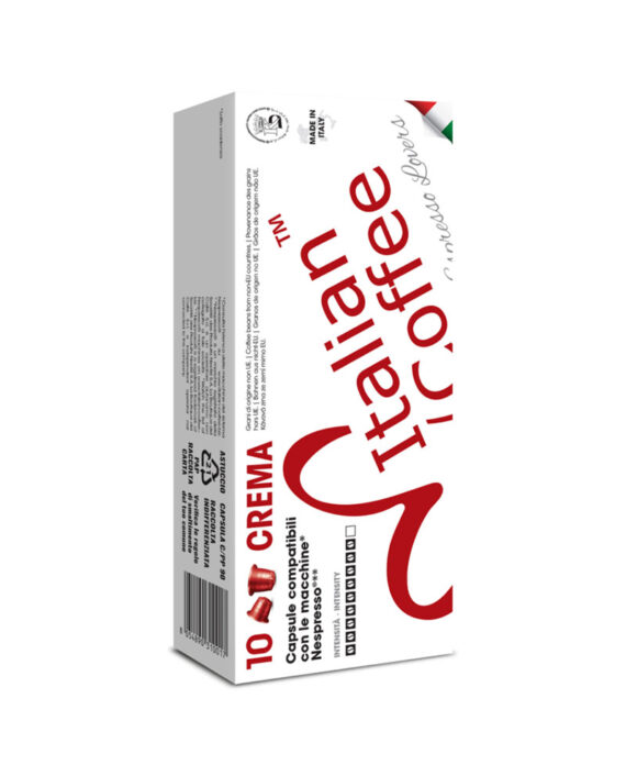 10 Capsule Italian Coffee Espresso Crema – Compatibile Nespresso
