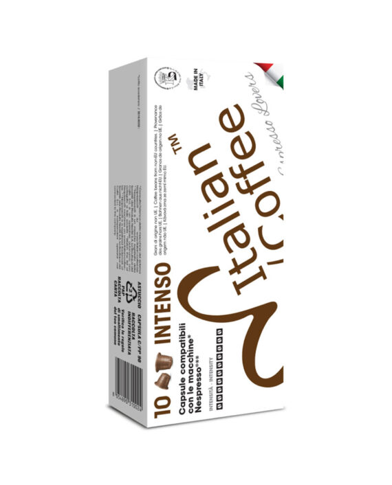 10 Capsule Italian Coffee Espresso Intenso – Compatibile Nespresso