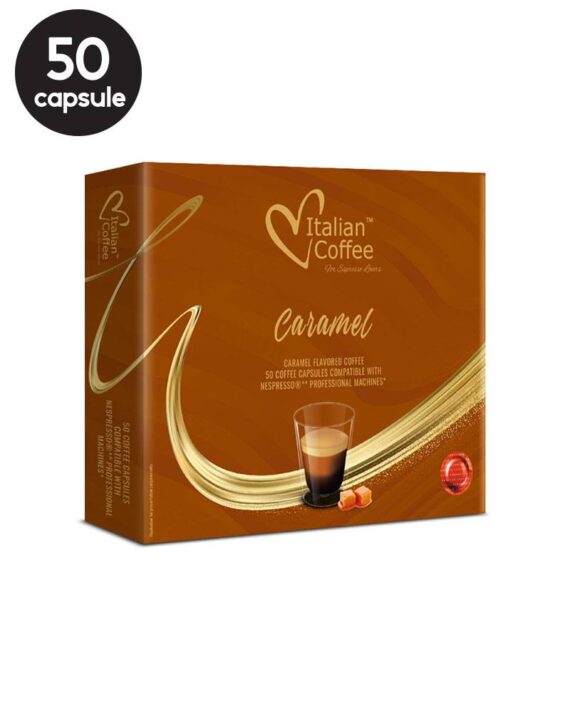 50 Capsule Italian Coffee Caramel - Compatibile Nespresso Professional