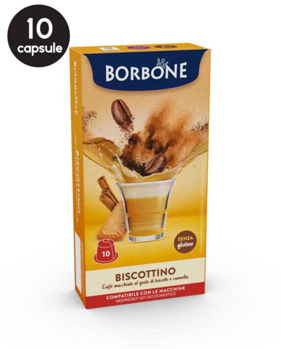10 Capsule Borbone Biscottino – Compatibile Nespresso