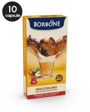 10 Capsule Borbone Nocciolino – Compatibile Nespresso