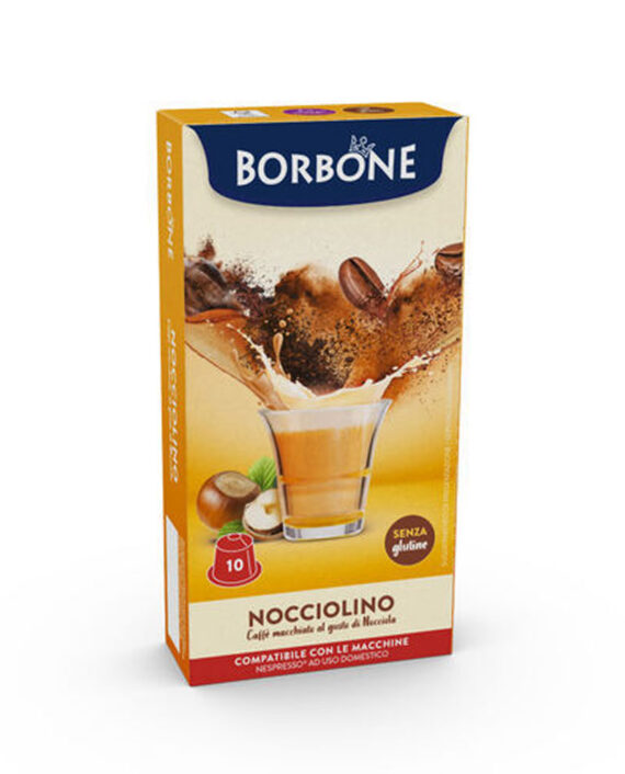 10 Capsule Borbone Nocciolino – Compatibile Nespresso