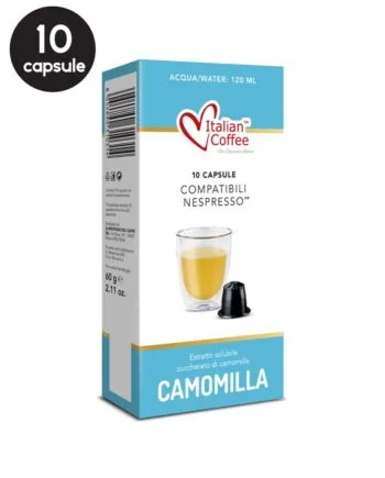 10 Capsule Italian Coffee Ceai de Musetel – Compatibile Nespresso