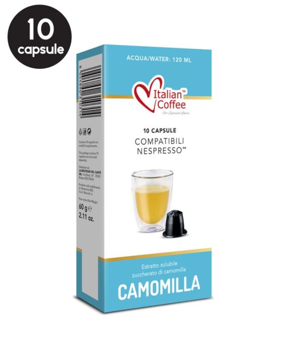 10 Capsule Italian Coffee Ceai de Musetel – Compatibile Nespresso