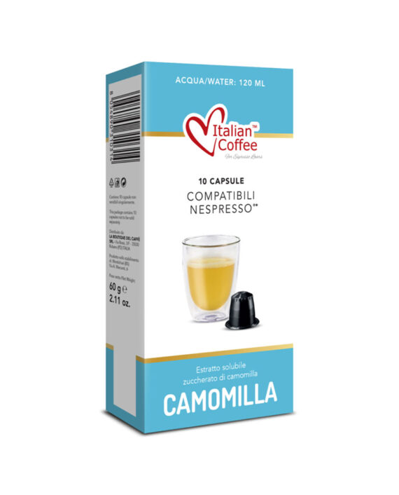 10 Capsule Italian Coffee Ceai de Musetel – Compatibile Nespresso