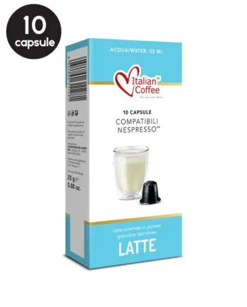 10 Capsule Italian Coffee Lapte – Compatibile Nespresso