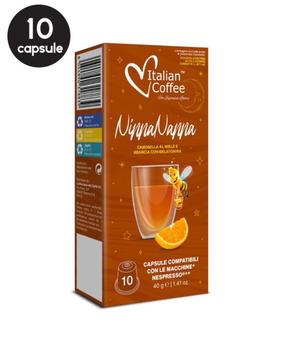 10 Capsule Italian Coffee NinnaNanna – Compatibile Nespresso