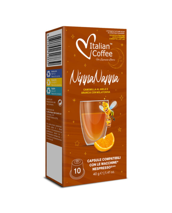 10 Capsule Italian Coffee NinnaNanna – Compatibile Nespresso