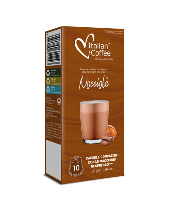 10 Capsule Italian Coffee Nocciole – Compatibile Nespresso
