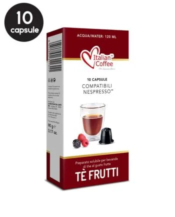 10 Capsule Italian Coffee Ceai de Fructe – Compatibile Nespresso