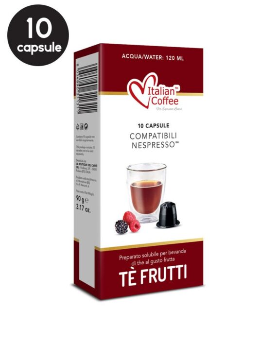 10 Capsule Italian Coffee Ceai de Fructe – Compatibile Nespresso
