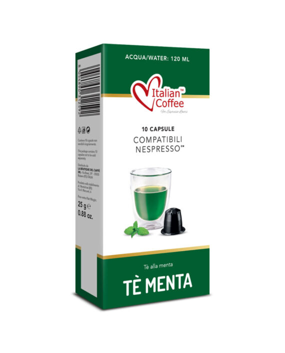 10 Capsule Italian Coffee Ceai de Menta – Compatibile Nespresso