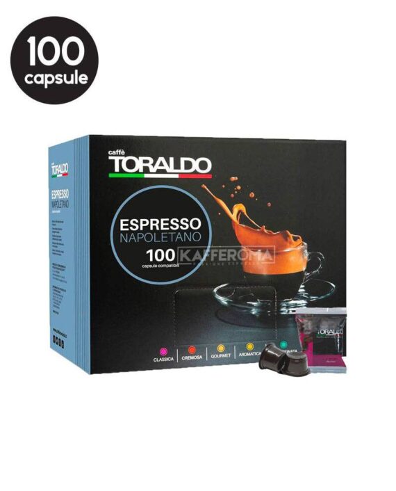 100 Capsule Caffe Toraldo Miscela Classica - Compatibile Lavazza Blue