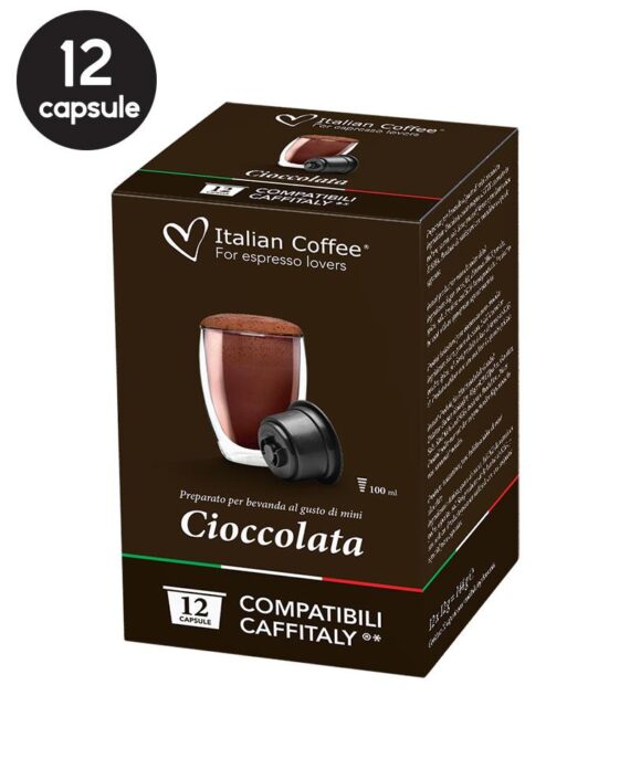 12 Capsule Italian Coffee Cioccolata – Compatibile Cafissimo / Caffitaly / BeanZ (Box)