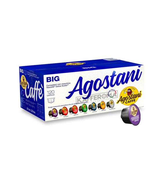 120 Capsule Agostani Caffe Espresso Sublime - Compatibile Dolce Gusto